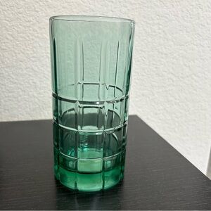 Vintage Anchor Hocking Tartan green ice tea tumbler.